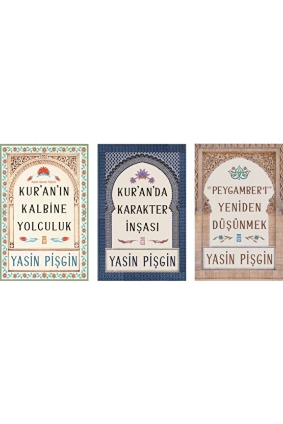 Yasin Pişgin 3 Kitap Set - Kuranın Kalbine Yolculuk - Kuranda Karakter Inşası