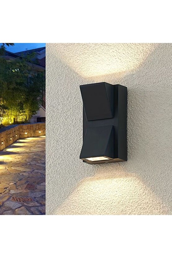 Elektrikle Çalışır, 3000 Kelvin Günışığı 6 Watt Led Aplik, Bahçe, Balkon, Banyo, Teras, Duvar Aplik