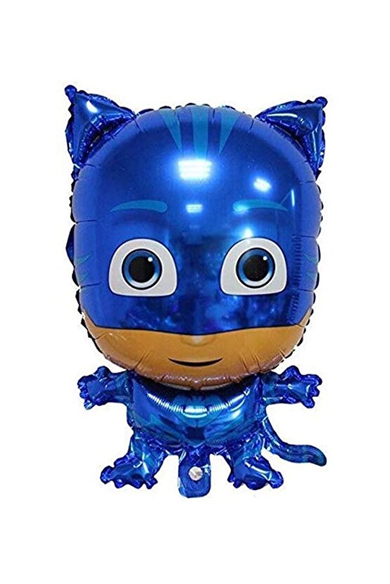 Pijamaskeliler 9 Yaş Balon Seti Pjmasks Kedi Çocuk Baykuş Kız Kertenkele Çocuk Doğum Günü Seti