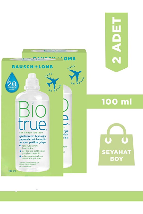 Bausch & Lomb 100 ml + 100 ml Bio True Lens Solüsyonu