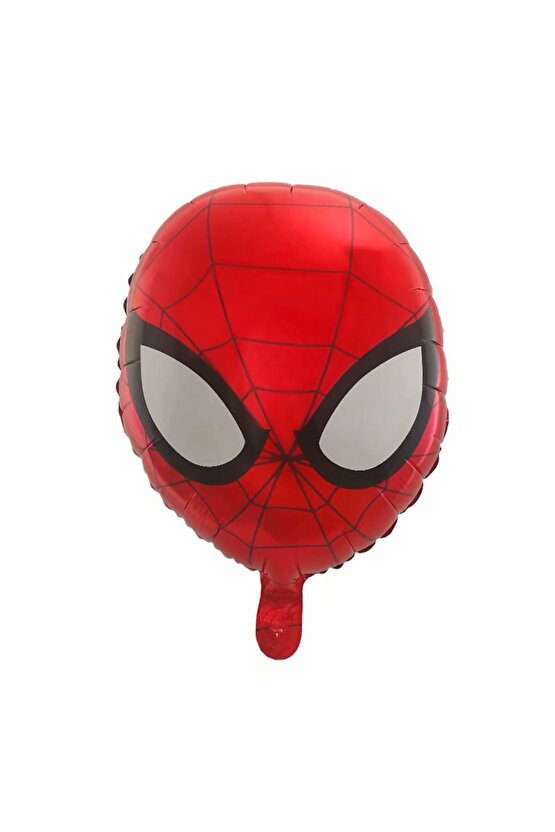 Spiderman Örümcek Adam 4 Yaş Balon Set Spiderman Konsept Kırmızı Rakam Balon Doğum Günü Set