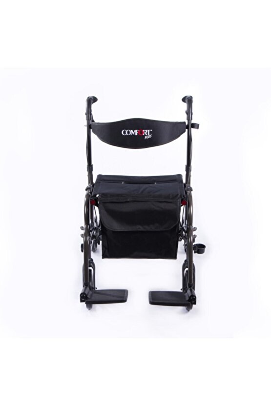 Dm-9124 Lüx Ayak Pedallı Alüminyum Rolatör (hem Rolatör Hem Tekerlekli Sandalye)