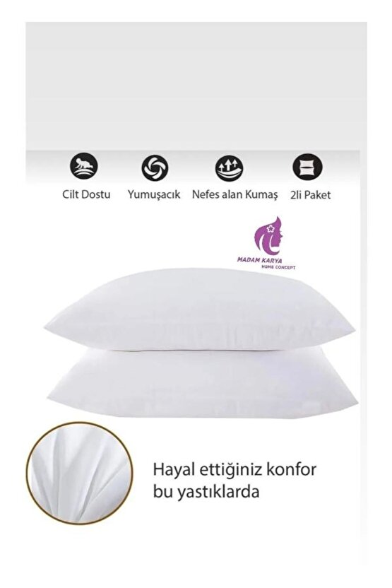 Saf Boncuk Silikon Yastık (800 GR 50X70CM), Antialerjik Yıkanabilir ,lüks Premium (vakumlu Paket )