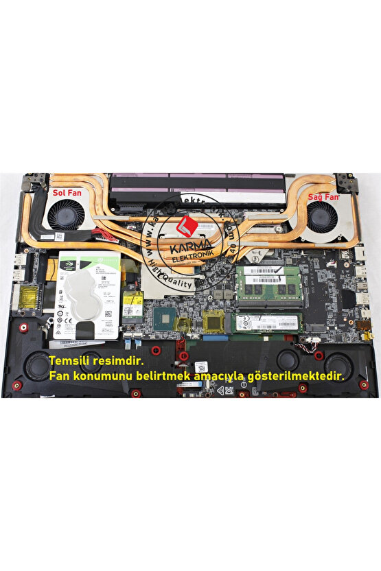 MSI GP75 Leopard, GP75 9SD, GP75 9SE, ... vb Notebook Gpu,Vga Ekran Kartı Fanı (msi) L