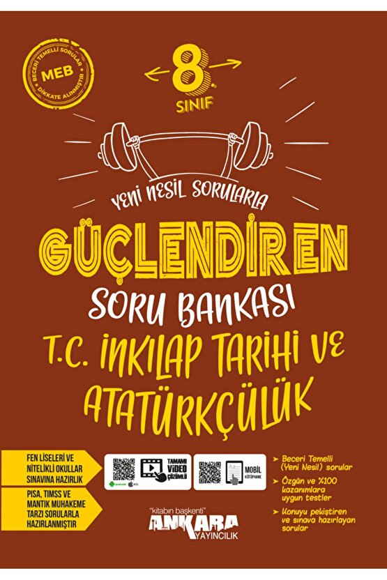 8. Sınıf Güçlendiren Türkçe + Matematik + Fen Bilimleri + Sosyal Bilgiler Soru Bankası