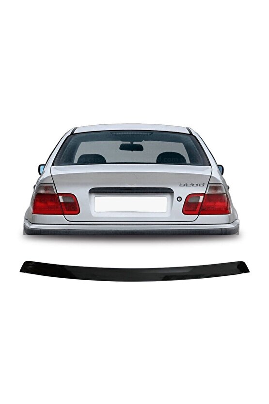 Bmw E46 Cam Üstü Spoiler Siyah Boyalı Plastik 1998  2005