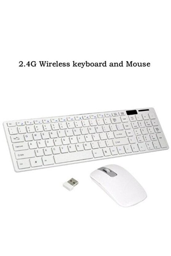 Kablosuz Klavye Mouse Seti 2.4 Ghz Wireless Tv Pc Uyumlu Pl-374