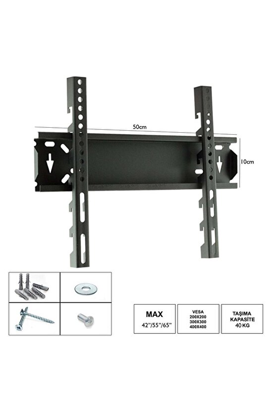 Lcd Askı Aparatı Sabit 425565 106-140-165cm Mg1065