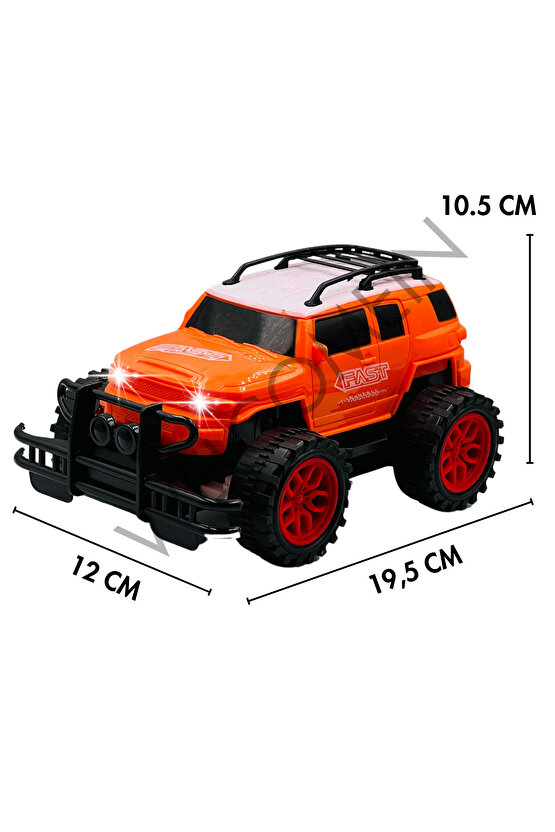 Oyuncak Uzaktan Kumandalı Pilli Full Fonksiyon Işıklı Drift Atabilen OffRoad Yüksek Teker Araba Jeep