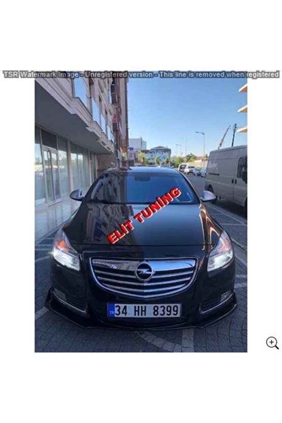 Opel Insignia Ön Tampon Eki Lip 3 Parça Parlak Siyah