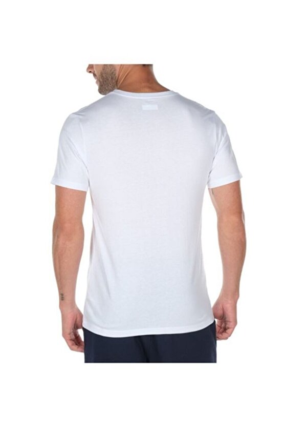 Brushed V Neck Erkek V Yaka Beyaz Tişört Cs0288-100