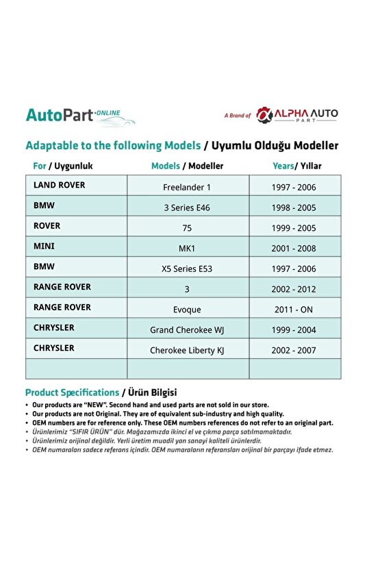 Bmw E46, E53,e39 Için Yan Ayna Katlama Motoru Kovanı