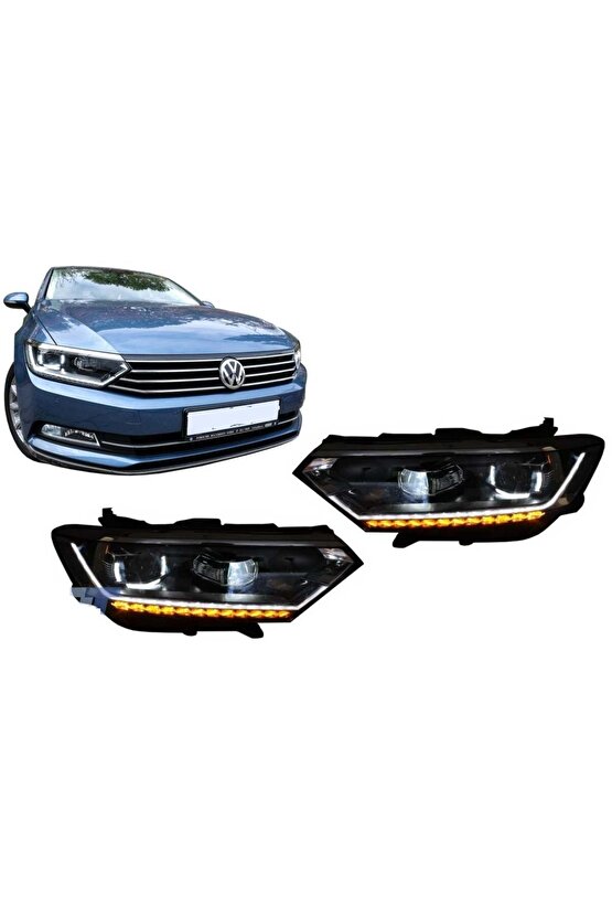 Autogp Vw Passat B8 Ön Far Lambası Highline Model 2014  2018