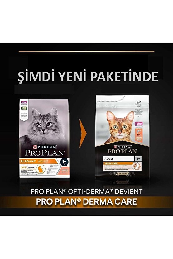 Pro Plan Derma Care Tüy ve Deri Sağlığı için Somonlu Kedi Maması 10 kg ( ELEGANT DERMA CARE )