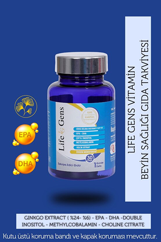 Vitamin Beyin Sağlığı Gıda Takviyesi 30 Kapsül