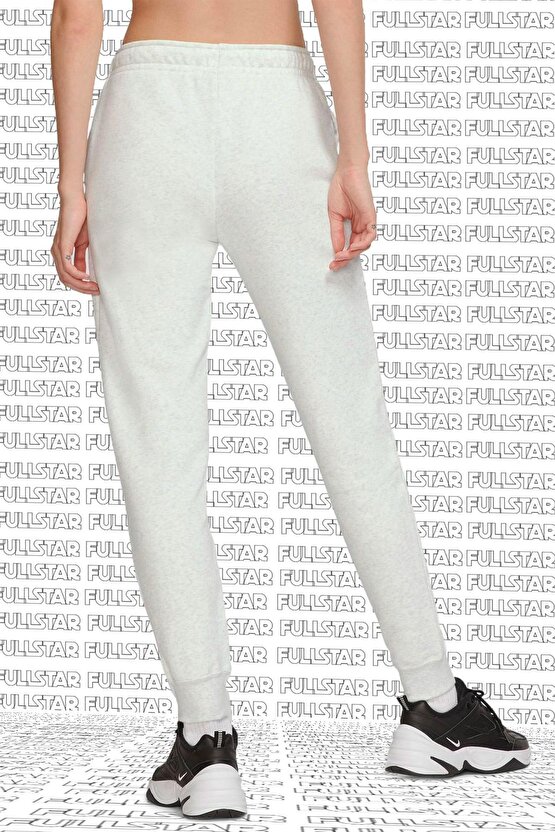Sportswear Essential Fleece Sweatpant Pamuklu Şardonlu Eşofman Altı Beyaz Melanj