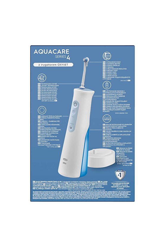 Oxyjet Teknolojisine Sahip Aquacare Series 4 Ağız Duşu