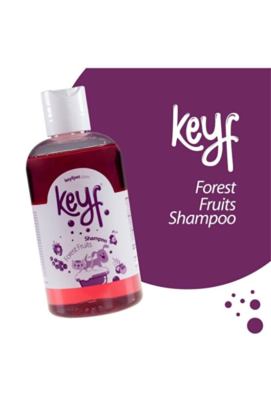 Keyf Kedi Köpek Şampuanı Forest Fruits +tüy Toplayıcı Eldiven