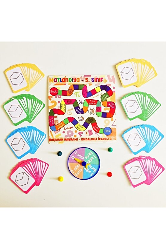 Matlandiya - 5. Sınıf Kutu Oyunu - Matematik Işlem Eğitici Eğlenceli Beceri Oyunu