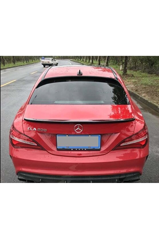 Mercedes Cla W117 Cam Üstü Spoiler Siyah Boyalı