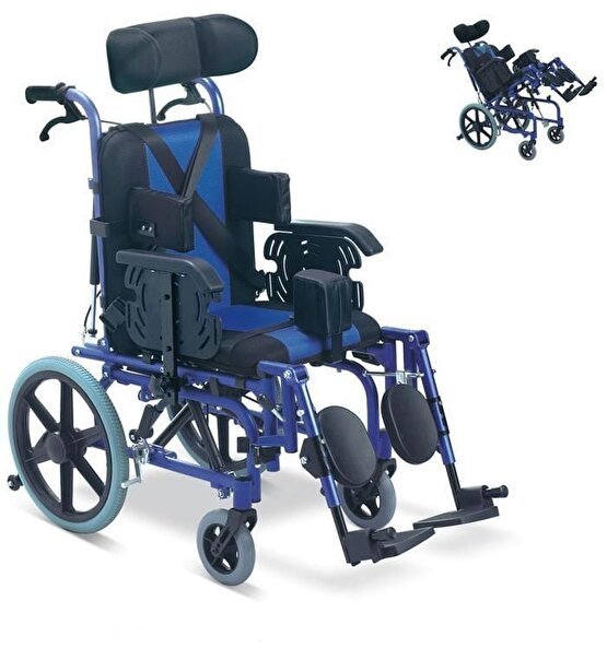 WOLLEX WG-M958L 44CM Özellikli Yetişkin Tekerlekli Sandalye