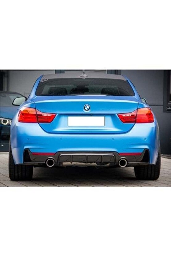 Bmw F32 F33 F36 Arka Tampon Difüzörü 2 Çıkış Pianoblack 4 Serisi