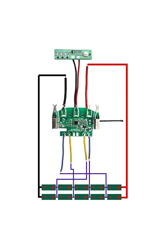 18V Li-Ion Batarya BMS Koruma Devresi - Bosch BAT618 Uyumlu