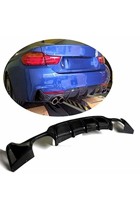 Bmw F32 F33 F36 Arka Tampon Difüzörü 4 Çıkış Pianoblack 4 Serisi