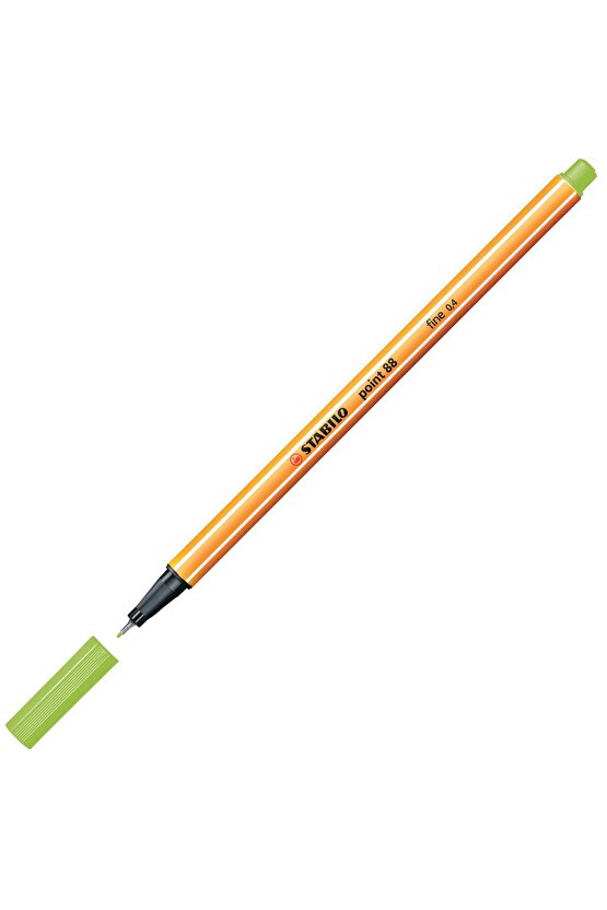 Point 88 Fineliner 0.4mm Keçe Uçlu Kalem 88033 Floresan Yeşil