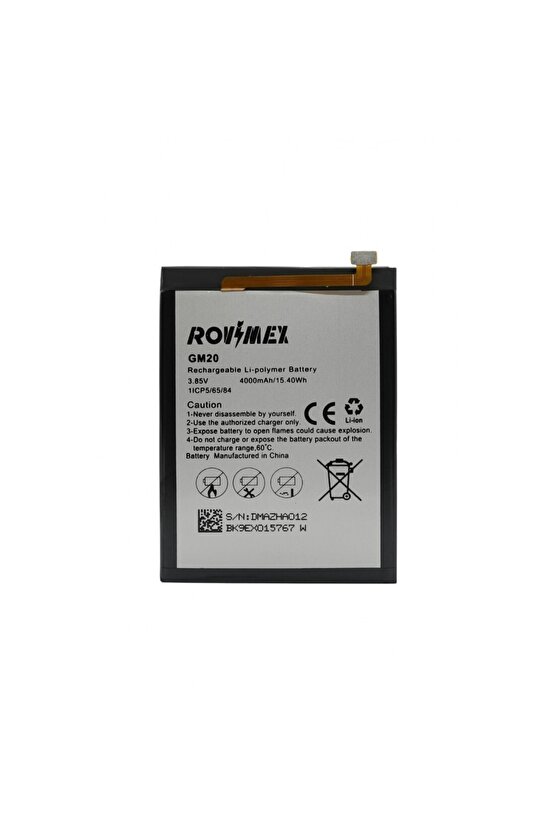 General Mobile Gm 20 Pro Rovimex Batarya Pil