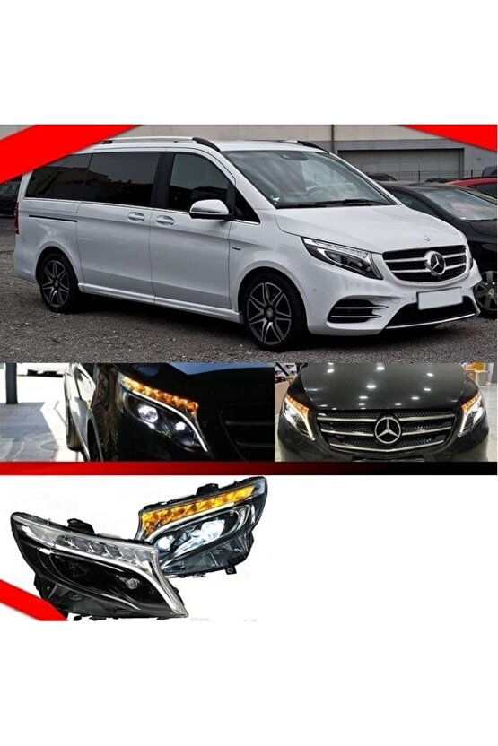 Mercedes Vito Ön Far Ledli Komple Takım V260 2015  2019