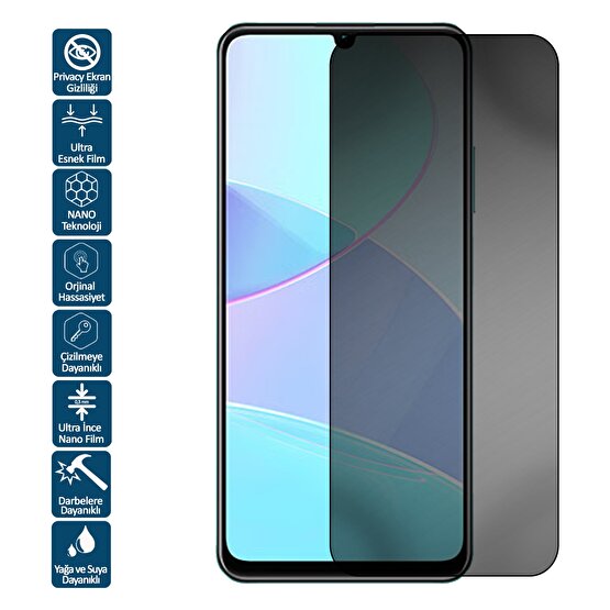 Wontis Samsung Galaxy A13 (G80) Privacy Hayalet Nano Ekran Koruyucu Film