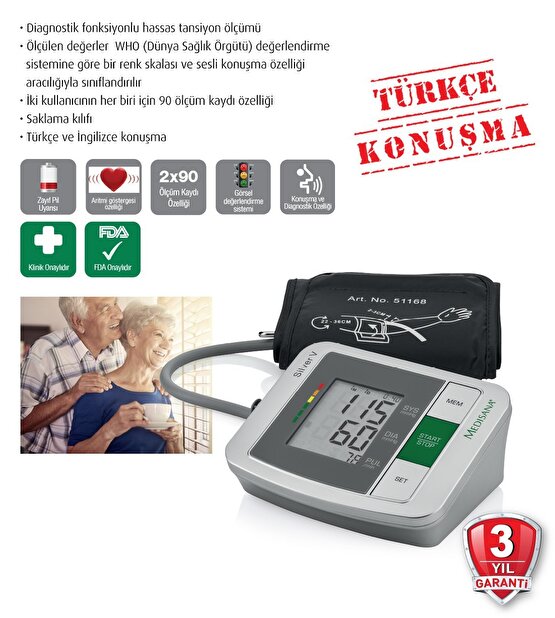 Medisana Türkçe Konuşan Tansiyon Ölçme Cihazı