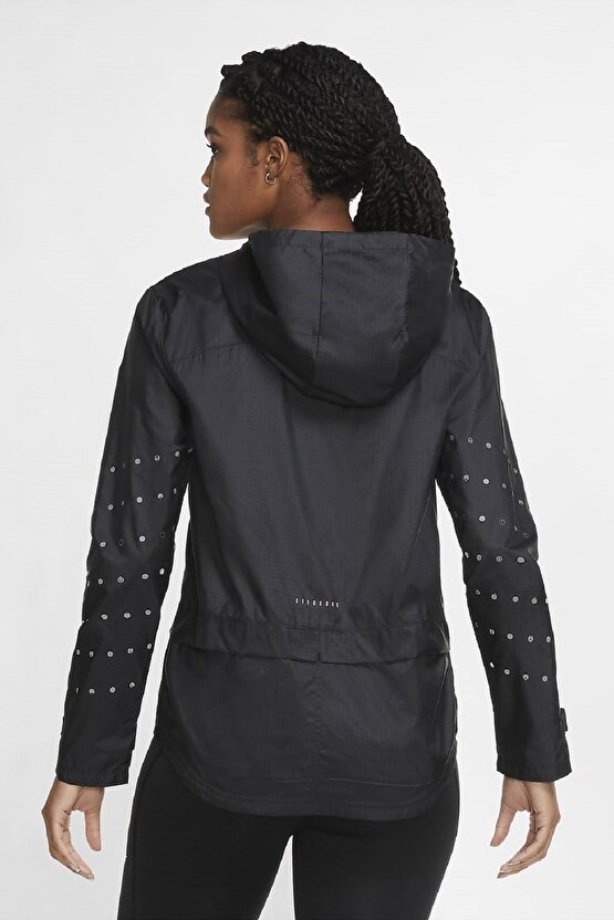 Windrunner Running Full Zip Jacket Reflective Kapüşonlu Kadın Ceket