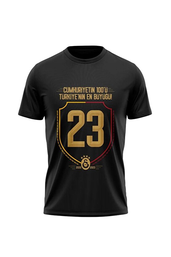Lisanslı 2023 Şampiyonluk T-Shirt Hediye İcardi Ahşap Kutulu