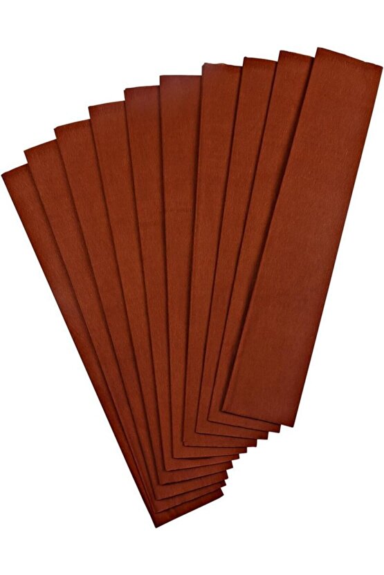Krapon Kağıdı 50 Cm X 200 Cm Kahverengi (1 Paket 10 Adet Tek Renk)
