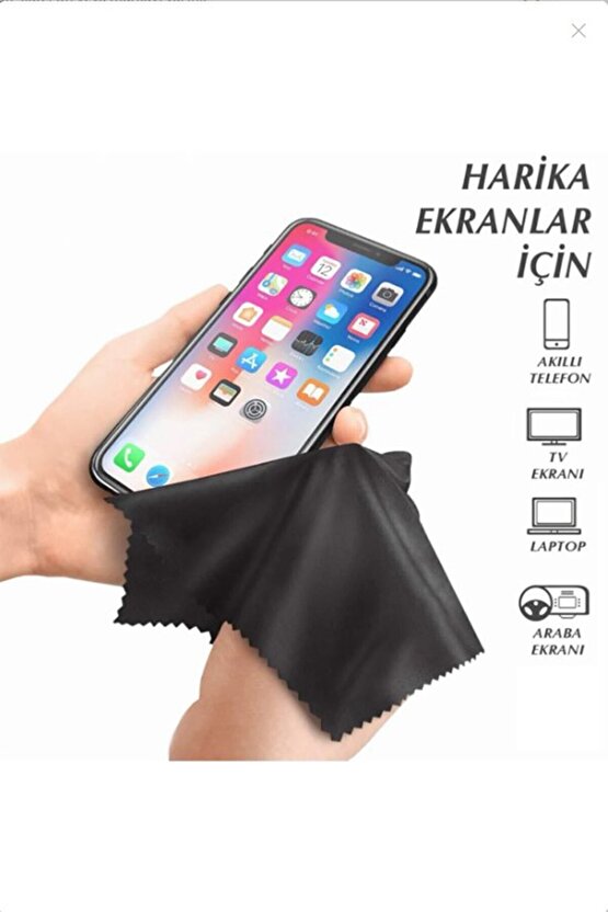 A Kalite Microfiber Gözlük Güneş Gözlüğü Camı Temizleme Bezi 6 Adet 15x15 Cm