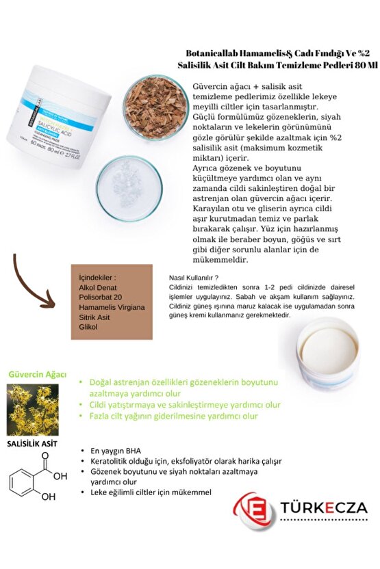 Hamamelis & Cadı Fındığı Temizleme Pedleri 80 ml Zerdeçal Kil Maskesi 100 ml