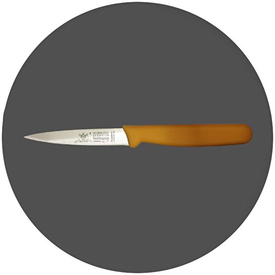 Solingen Max Melchior Sivri Uç Düz Ağız Genel Kullanım Bıçağı Sarı MM6008