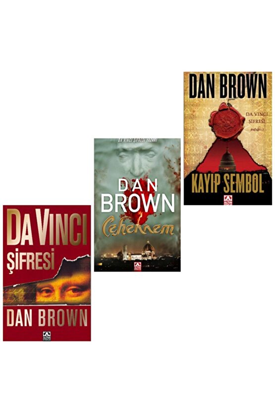 Da Vinci Şifresi - Kayıp Sembol - Cehennem & Dan Brown 3 Kitap