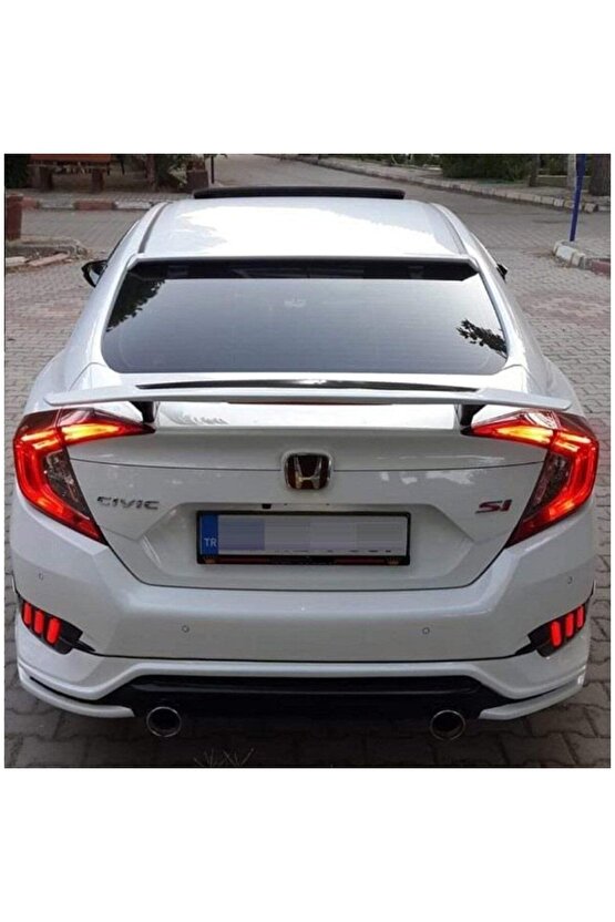 Honda Civic Fc5 Uyumlu Si Bagaj Üstü Spoiler Yüksek Boyasız 2016