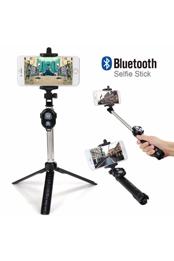 Wxy-01 Bluetooth Lu Selfie Çubuğu Kumandalı Tripod Monopod