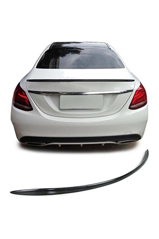 Mercedes W205 Bagaj Üstü Spoiler C63 2015 C180 Siyah Boyalı