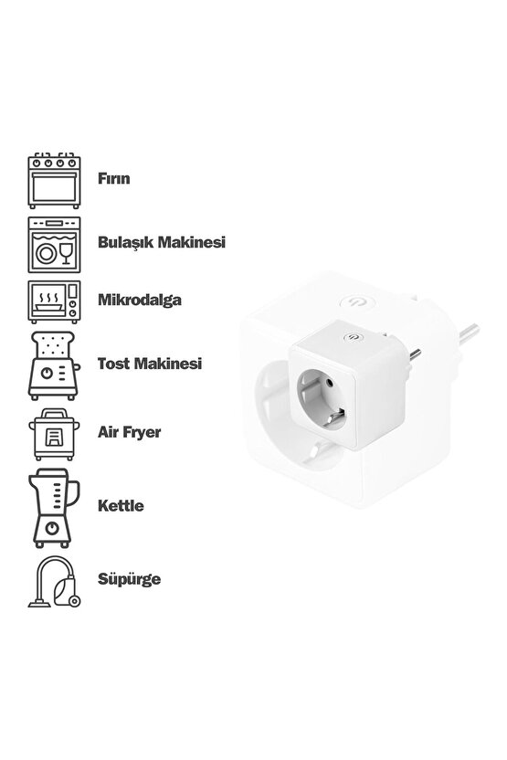 4 Adet Uzaktan Telefonla Kumanda Edilen Akıllı Priz, Unutkan Tembel Prizi Vesvese Giderici Wifi Priz