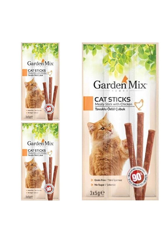 Neo Pet Market Tavuklu Kedi Stick Ödül 3*5 Gr- 3 Paket