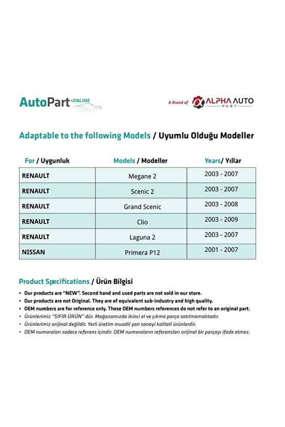 Renault Megan 2 Için Dış Kapı Kolu Anahtar Deliği Kapağı Seti Gri