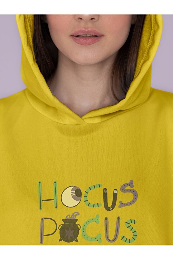 Hocus Pocus Harry Potter Temalı 3 Iplik Kalın Sweatshirt Hoodie
