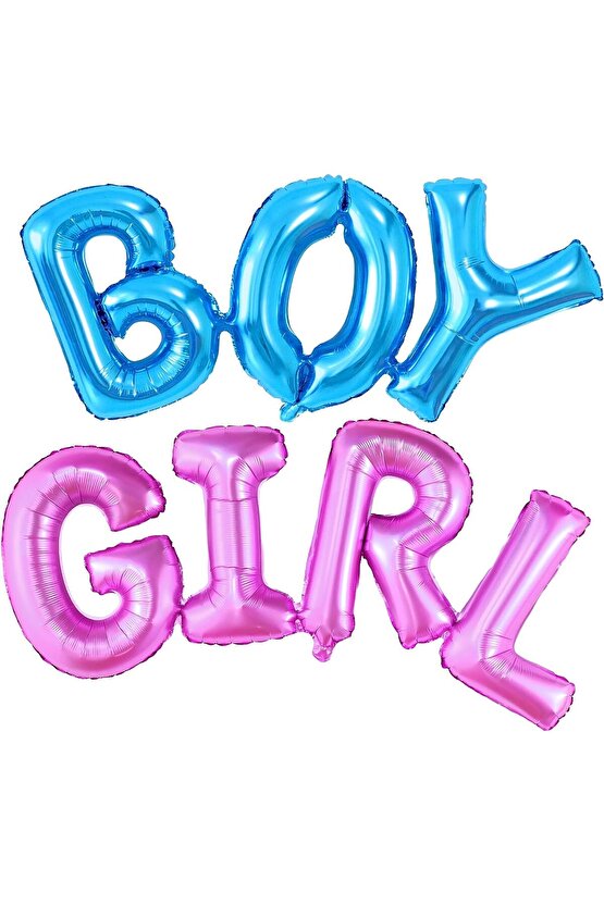 Cinsiyet Belirleme Partisi Kız mı Erkek mi Konsept Balon Süsleme Set Gender Party Girl Or Boy