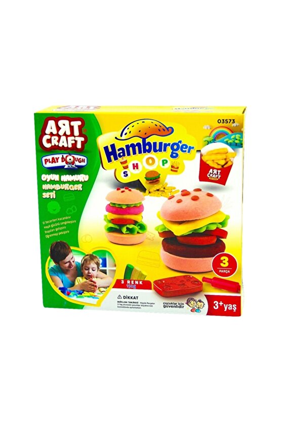 Oyun Hamuru Hamburger Seti