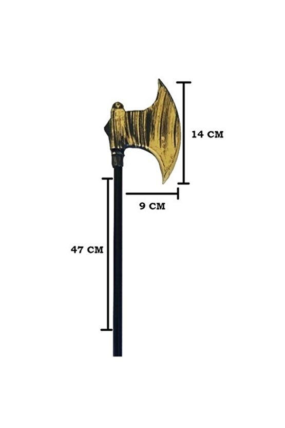 Halloween Cadılar Bayramı Aksesuarı Savaşçı Baltası 48 cm 1 Adet Halloween Aksesuarı